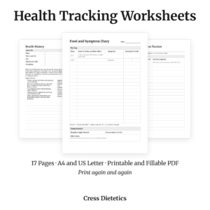 Health Tracking Worksheets (Complete Set)