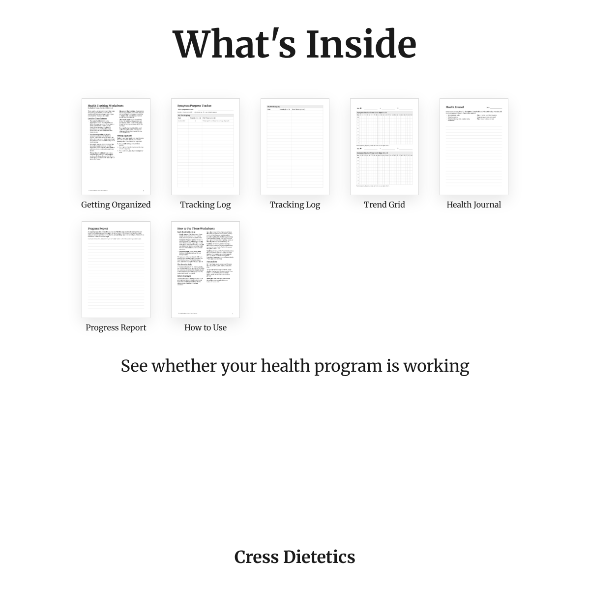 Progress Set (Health Tracking Worksheets) - Image 2